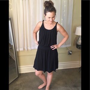 Black Drop Waist Dress